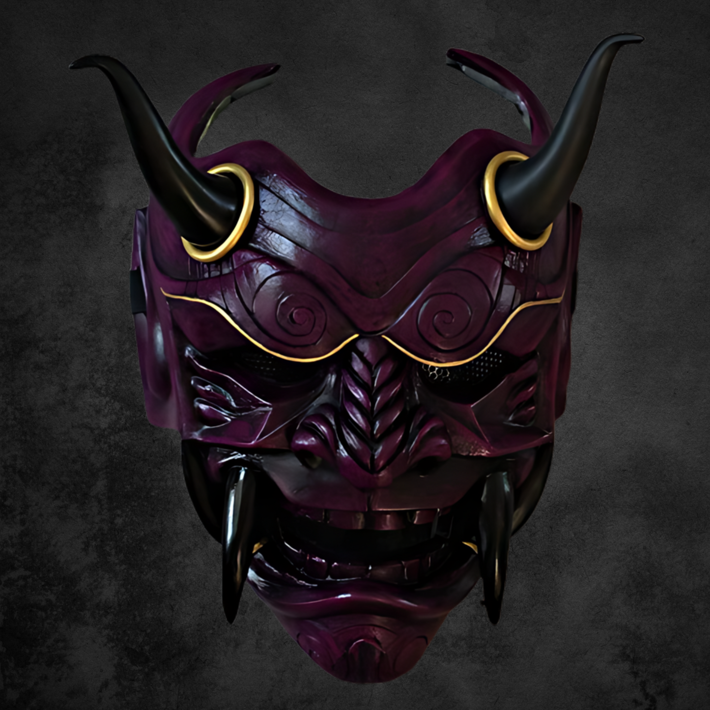 Lila Oni Maske