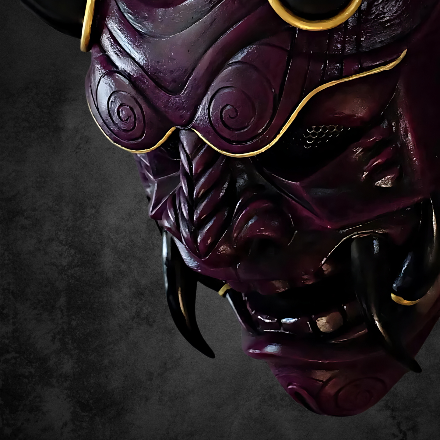 Lila Oni Maske