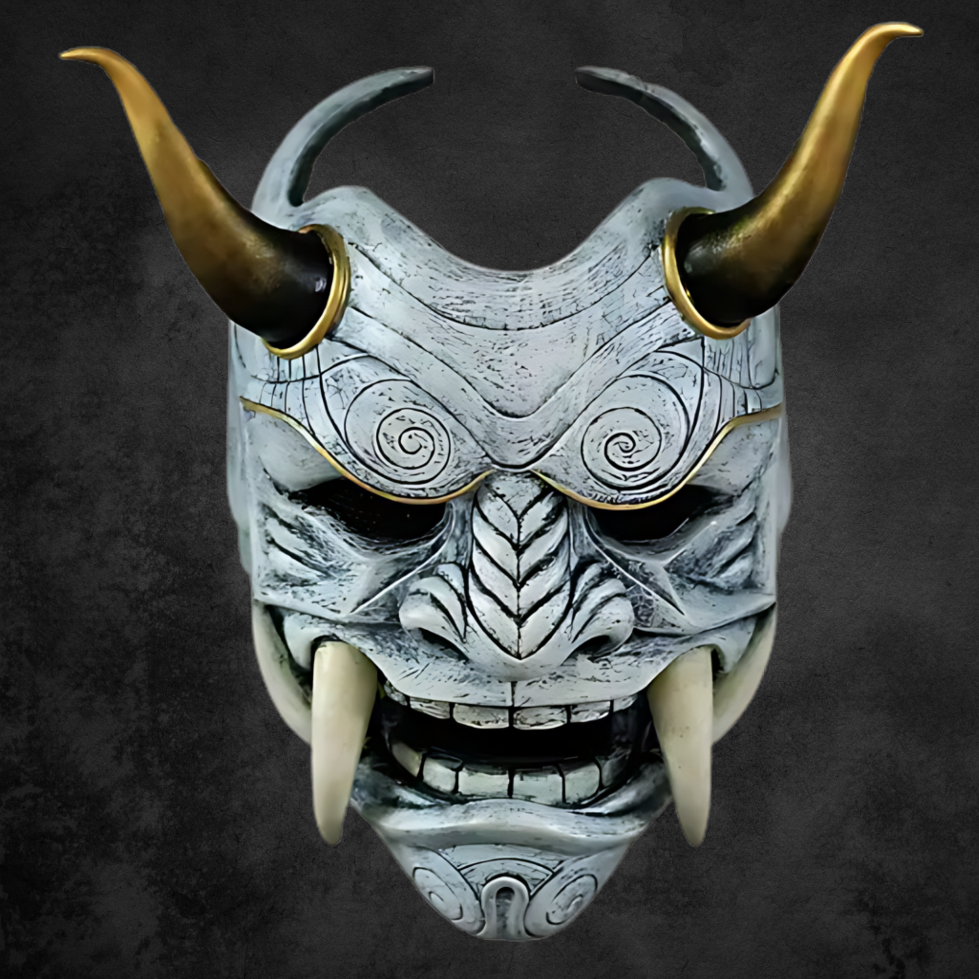 Graue Oni Maske